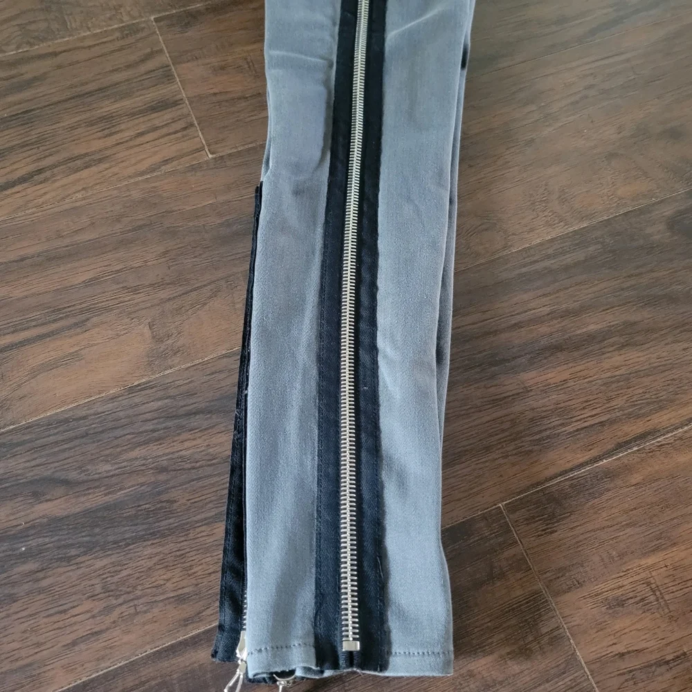 PAIGE Side Zipper Detail Low Rise Skinny Jeans Size‎ 27 Gray - Picture 5 of 15